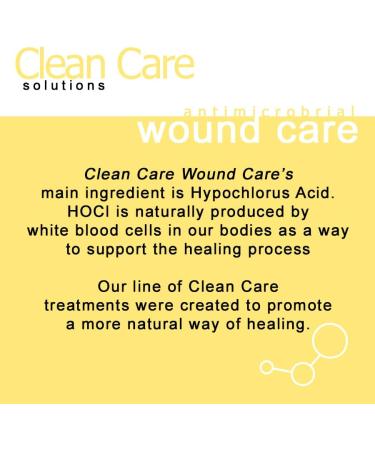 Clean Care Solutions Hypochlorous Spray for Wound Care - Ideal for Scrapes, Rashes, Bug Bites, Sunburns & Skin Irritations - Buy Online on GoSupps.com