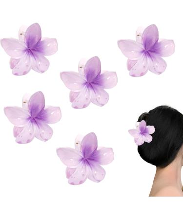 Flower Hair Clips | Floral Hair Clips | Fashion Hair Clips Plumeria Hair Clips 5 Flower Hair Clips Plumeria Hair Clip Plumeria Hair Barrettes P Purple - Buy Online on GoSupps.com