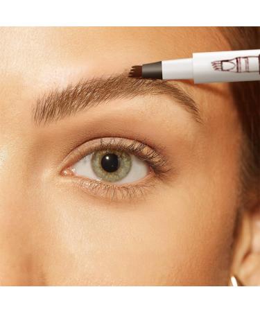 Eyebrow Contouring Pen Upgrade 3D Microblading Pen 2024 New Waterproof Microblading Eyebrow Pencil Contouring Pen with 4 Tip Eye Brow Pen (Dark Brown) - Buy Online on GoSupps.com