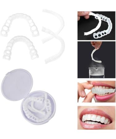 Buy Nitaiun Instant Veneers for Couples - Upper & Lower Snap-On Teeth for a Perfect Smile | Comfort Prostheses (4 Pieces) - Buy Online on GoSupps.com