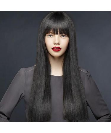 Clip in Bangs Real Human Hair Thin Bangs Clip on Air Bangs Natural Fashion Fringe Wispy Bangs Hair Extensions for Women(Natural Black) - Buy Online on GoSupps.com