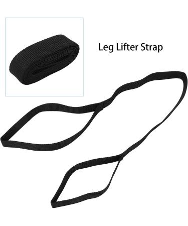 Leg Loop Lifter Portable Soft Leg Lifter Strap Black for Leg Recovery Stretching - Buy Online on GoSupps.com