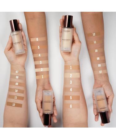 Cha.acy Mi.no Matte Foundation 02 Cream- 30 Ml With Spf 25 Sun Protection Buildable Coverage Instant Hydrating Light Weight Suitable For All Skin Types Seamless Blend Flawless Finish No Tube - Buy Online on GoSupps.com