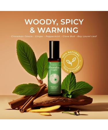 Muscle Relief & Migraine Manager Roll On Set - Essential Oils Aromatherapy Roll On with Essential Oil Set - 2x0.34 fl oz - Gya Labs - Buy Online on GoSupps.com