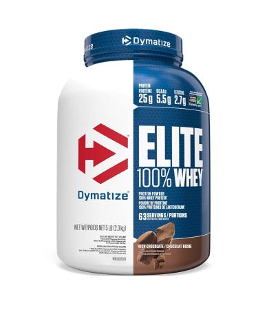 Dymatize Protein Powder, Rich Chocolate, 80 Ounce Chocolate 5 Pound (Pack of 1)