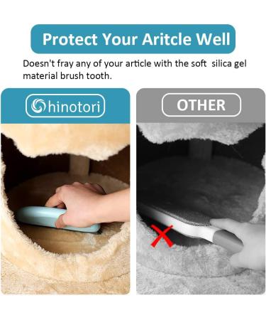 Hinotori Pet Hair Remover Brush - Dog & Cat Hair Comb for Furniture, Clothing, Car & Bed - Dark Blue - Buy Online on GoSupps.com