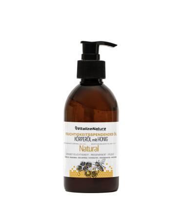 Natural Moisturising Body Oil with Honey & Aloe Vera | VitalizeNature | Fast Absorbing Formula with Vitamin E