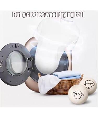 Dryer Balls Pack of 6 New Zealand Wool Dryer Balls Antistatic and Wrapping Handmade Sheep Head Pattern Dryer Balls for Tumble Dryers Shorten Drying Time - Buy Online on GoSupps.com