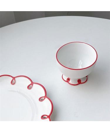 Breakfast Tray Hollow Ceramic Plate Coffee Cup Dessert Bread Plate Tableware Practical Plate Milk Tea Cup Kitchen Tableware. Kitchenware (Color : Plate) - Buy Online on GoSupps.com