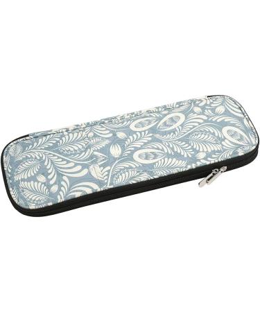 Katech Knitting Needles Case - Portable Travel Crochet Hooks Storage Bag with Transparent Pocket - Blue - Buy Online on GoSupps.com