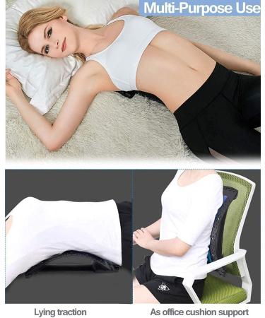 Back Extensor & Massage Support | Adjustable Back Stretcher with Magnetic Pearls for Lumbar Pain Relief & Posture Correction - International Shipping Available - Buy Online on GoSupps.com