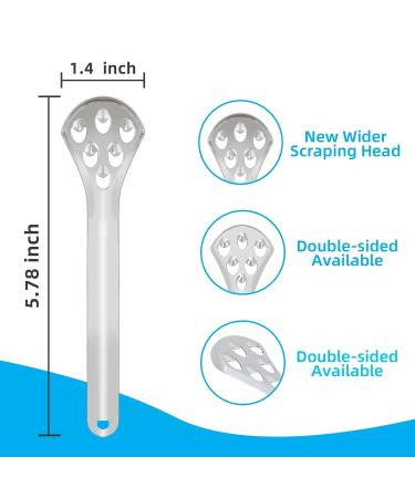 2-Piece Metal Tongue Scraper Set for Adults | Effective Oral Care & Fresh Breath | Durable Tongue Cleaners in Water Droplet Shape - Buy Online on GoSupps.com