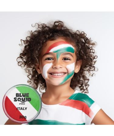 Buy Blue Squid Pro Schminke Face Paint - Green White Red (30g) | Perfect for Adults & Children | Carnival & SFX Makeup - Buy Online on GoSupps.com