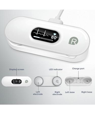 Wellue DuoEK-S Personal ECG Monitor - Bluetooth Wireless Portable Heart Monitor with OLED Screen - iOS & Android App - 30s to 5 Min Monitoring - Buy Online on GoSupps.com