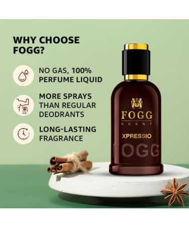 FOGG Men Spray Scent Xpressio Perfume Long-Lasting Fresh & Powerful Fragrance Spray Eau De Parfum 100Ml - Buy Online on GoSupps.com