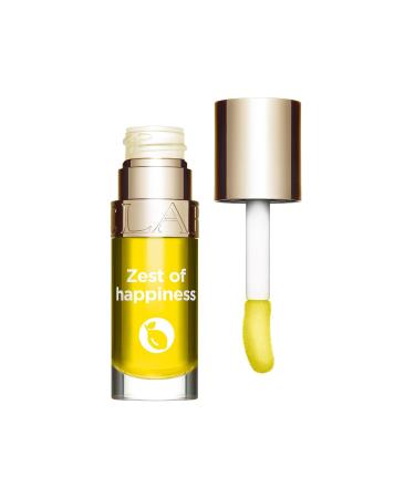 Clarins Limited Edition Lip Comfort Oil - Hydrating, Nourishing, and Protective | Sheer High Shine Finish | 93% Natural Ingredients | 3 Nourishing Plant Oils | Yellow Zest of Happiness - Buy Online on GoSupps.com