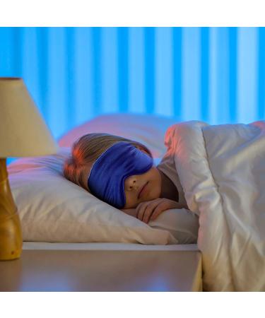 WLLHYF 3 Pack Silk Sleep Eye Mask for Women - Soft & Smooth, Adjustable, Blocking Out Light - Buy Online on GoSupps.com