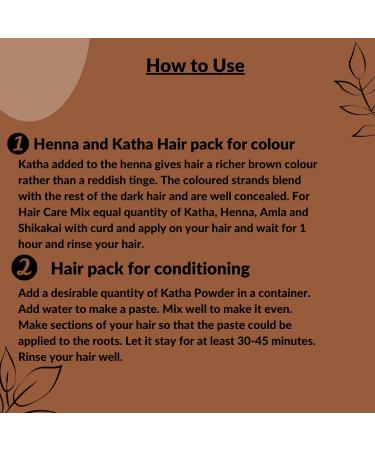 Natural Katha Powder - Acacia Catechu for Hair Conditioning | 227g | Hair Mask with No Additives | Pure Katha Powder for Healthy Hair - Buy Online on GoSupps.com