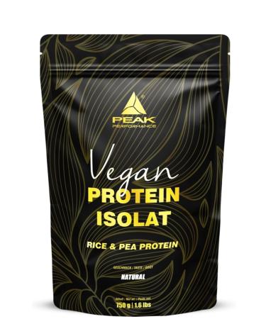 Peak vegan protein - 750g taste natural i 25 portions i powder i plant multi -component protein i peas