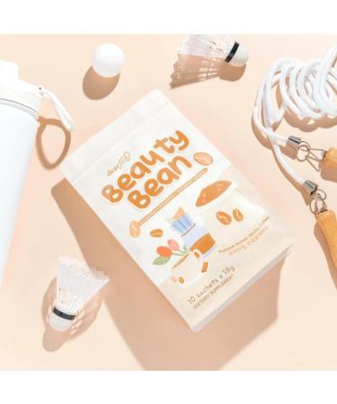 Dear Face Beauty Bean Premium Korean Mocha Coffee (10 x 18g Sachets) - Buy Online on GoSupps.com