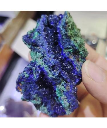Natural Crystal Rough Natural Azurite Malachite Geode Quartz Crystal Geode Cluster Specimen Teaching Research Reiki Stone Collectible (Size : 4-6cm) - Buy Online on GoSupps.com