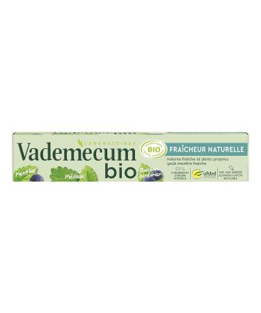 Buy Vademecum Bio Certified Toothpaste | Natural Fresh Mint Flavor | Vegan Formula | 75ml Tube | 99% Natural Ingredients - International Shipping Available - Buy Online on GoSupps.com