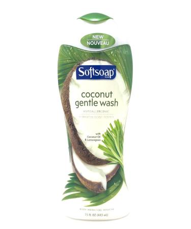Softsoap Hypoallergenic Coconut Gentle Wash with Coconut Oil & Lemongrass 15 oz - Pack of 2 - Buy Online on GoSupps.com