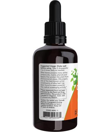 Now Foods Olive Leaf Glycerite 2 fl oz | Boost Immunity & Health - Buy Online on GoSupps.com