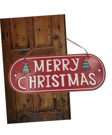 Yardenfun Ornament Christmas Hanging Decoration Christmas Door Decorations House Number Decorative Items Iron - Buy Online on GoSupps.com