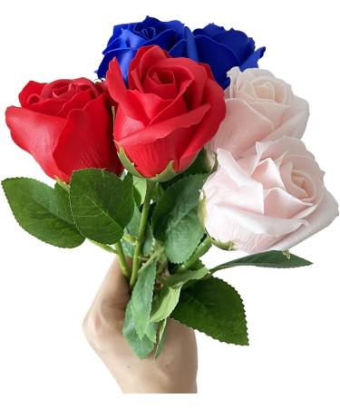 Yesok 50Pcs Floral Wire Stems with Leaves for DIY Craft Bouquet Making - Buy Online on GoSupps.com