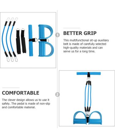 Toddmomy Pedal Tensioner - Multifunction 3-Tube Elastic Yoga Pedal Puller & Resistance Band for Stretching & Slimming Fitness - International Shipping Available - Buy Online on GoSupps.com
