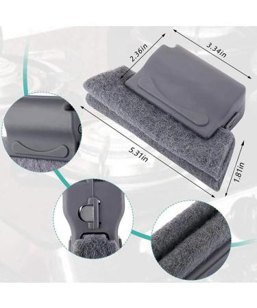 qazaa 12-Piece Cleaning Brush Set Hand-Held Space Window Rail Cleaning Brush to Quickly Clean All Corners and Space Easy Install Easy to Use - Buy Online on GoSupps.com