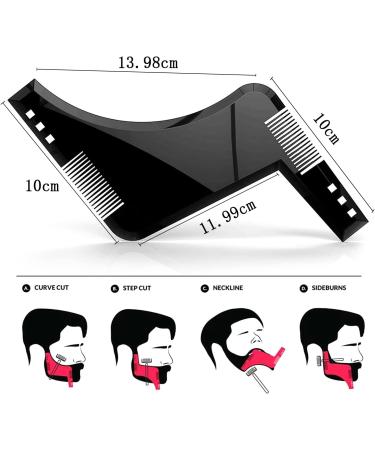 Barte Beard Template & Comb - Perfect Chin Beard Forms for Kids & Adults | International Shipping - Buy Online on GoSupps.com