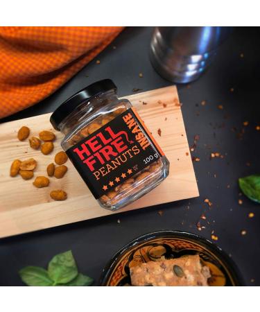 I Love Spicy Hellfire Peanuts - Insane 100g Roasted Peanuts with Carolina Reaper | Extreme Heat Snack - Buy Online on GoSupps.com