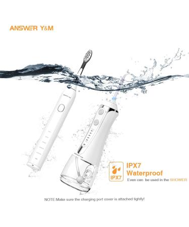 Cordless Water Flosser & Electric Toothbrush Combo for Whiter Teeth and Healthier Gums - Ideal for Oral Braces - Buy Online on GoSupps.com