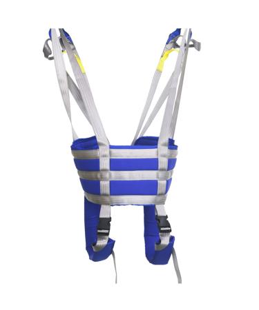 Transfer Nursing Sling Lift Sling Standing Aid Full Body Transfer Belt for Rehabilitation gait Training Grey Blue Medium