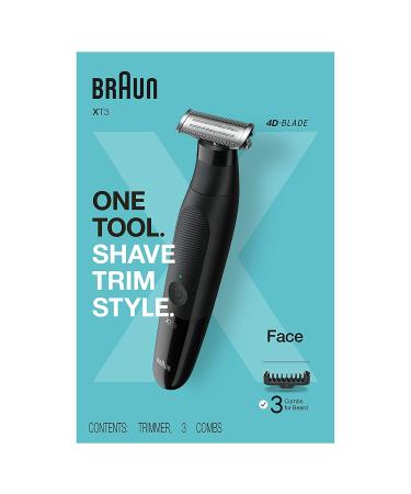 Braun Series XT3 Beard Trimmer Shaver Electric Razor for Men - XT3000 Black - Buy Online on GoSupps.com