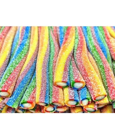 Fizzy Rainbow Cable Pencil Sweets HALAL 1200g / 100 pieces