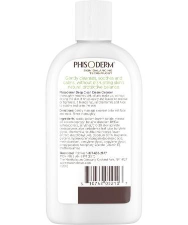 Phisoderm Deep Clean Cream Cleanser Normal to Dry Skin 6 fl oz (Pack of 6) - Buy Online on GoSupps.com