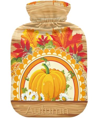 Naanle Thanksgiving Autumn Leaves Hot Water Bottle - 1L Heat & Cold Therapy for Pain Relief | Ideal for Bed & Hand/Foot - Buy Online on GoSupps.com