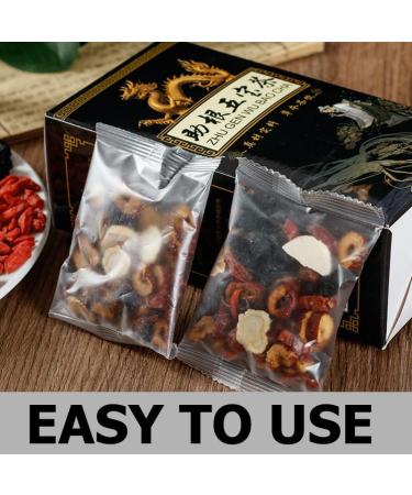 KYKHT Ginseng Five Treasures Tea Kidney Tea Kidney Tea Formula Ginseng Five Treasure Tea Men s Essentials Kidney Tea Liver and Kidney Care Tea Tonify Kidney for Men (1PCS) - Buy Online on GoSupps.com