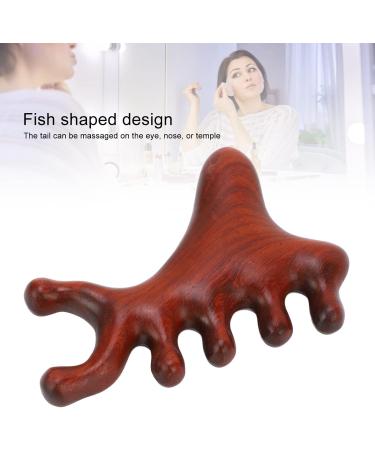 Handmade Sandalwood Wood Head Massage Comb | Wide Tooth Scalp Massager for Hair Growth | Gua Sha Scraping Device for Hair Care - Buy Online on GoSupps.com