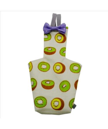 MNSYD Bird Diapers Flight Suite Liners Washable Reusable Protective Parrot Nappy Clothes with Water Resistant Inner Layer Cute Urine Wet Suit for Parrot Macaw Budgies Parakeet B series kiwi fruit S