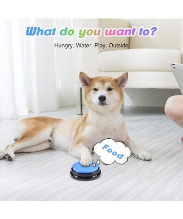 4 Packs Dog Buttons for Communication and Training Recordable Dog Buttons Pet Command Buzzer 30 Second Record & Playback Speech Training Buttons for Dog Cat Training Interactive Toy - Buy Online on GoSupps.com