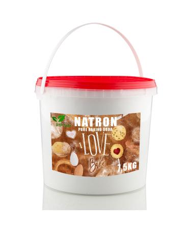 Sodium Bicarbonate E500 (Baking Soda) 7.5kg Bucket - Premium Quality Sodium Hydrogen Carbonate for Baking & Cleaning | International Shipping Available - Buy Online on GoSupps.com