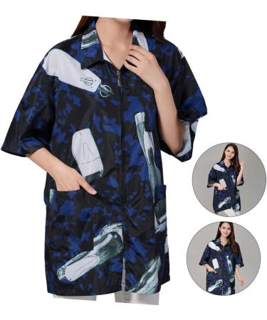 Work Clothes Pedicure Toe Separators Staff Clothing for Barber Hairdressing Salon Uniform Hair Salon Special Uniform Hairdresser Special Smock Hair Salon Supply Fabric Shawl 77X47X2CM - Buy Online on GoSupps.com