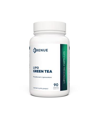 RENUE Liposomal Green Tea Extract Supplement 75 mg - 70% EGCG Bioavailable Formula for Increased Absorption 90 Capsules