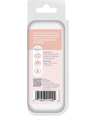 Welld Slant Tweezer - Precision Slant Tips for Efficient Shaping and Tweezing - 100% Stainless Steel - Ideal for Men and Women - Buy Online on GoSupps.com