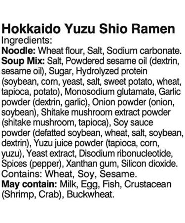 Itsuki Hokkaido Yuzushio Yuzu Ramen Flavor 2 Servings 170g - Buy Online on GoSupps.com