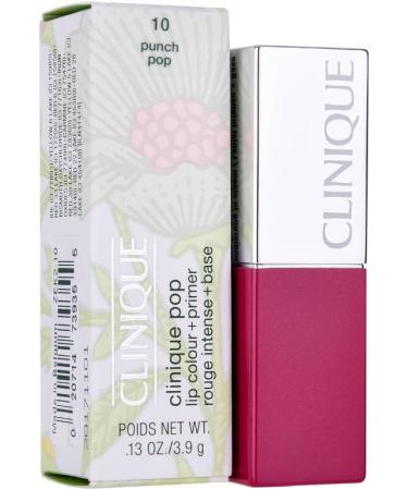Clinique Pop Lip Color + Primer No. 10 Punch 0.13 oz - Long-Lasting Lipstick with Built-In Primer - Buy Online on GoSupps.com